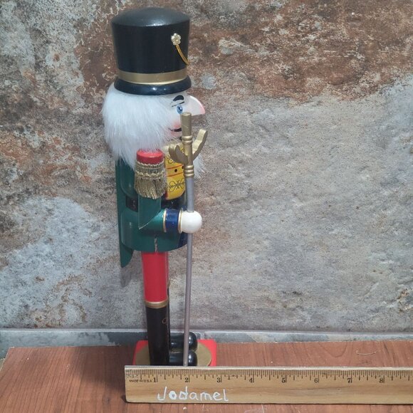 Pier Wooden Nutcracker Soldier With Sword Decorative Accent 12 Inch Tall - Picture 11 of 11